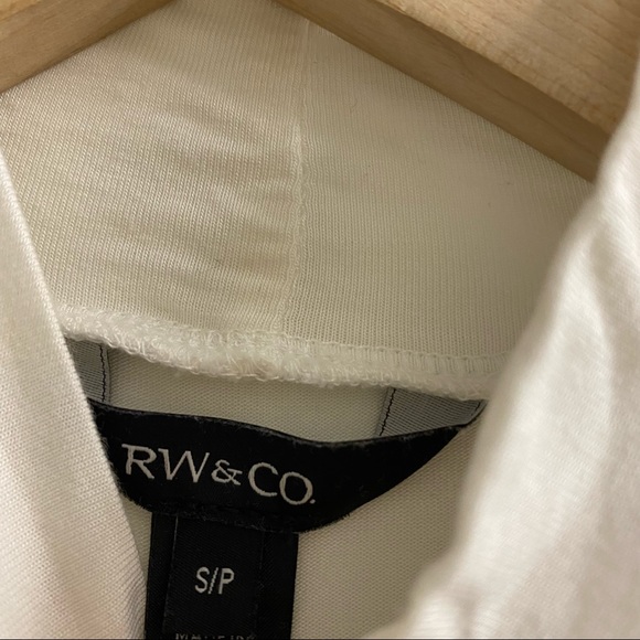 RW&CO White Bodysuit with Mock-Neck - Picture 4 of 4